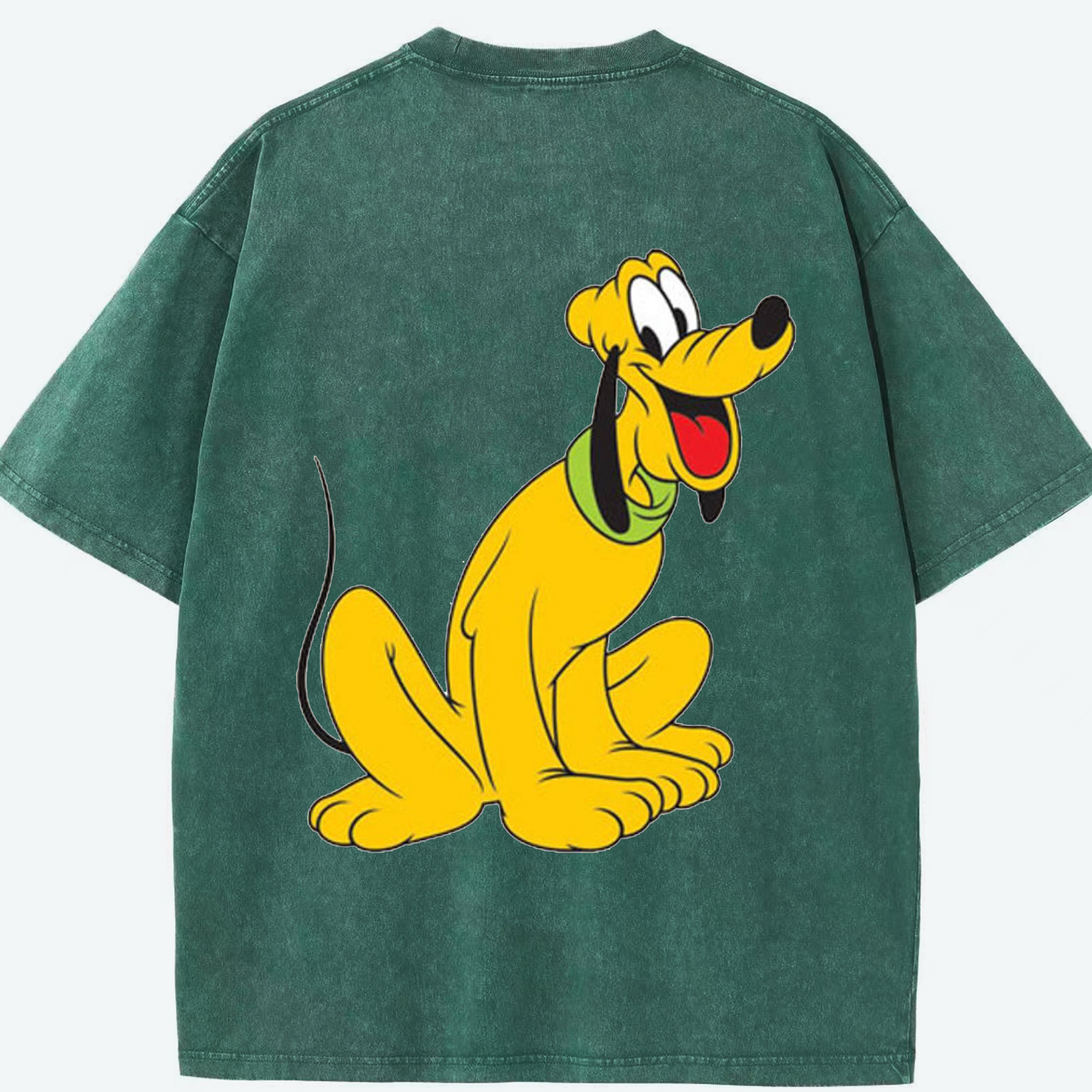 （画像用） ミッキーマウス Mickey Mouse 綿100% ヴィンテージ風 半袖Tシャツ（背面プリント）